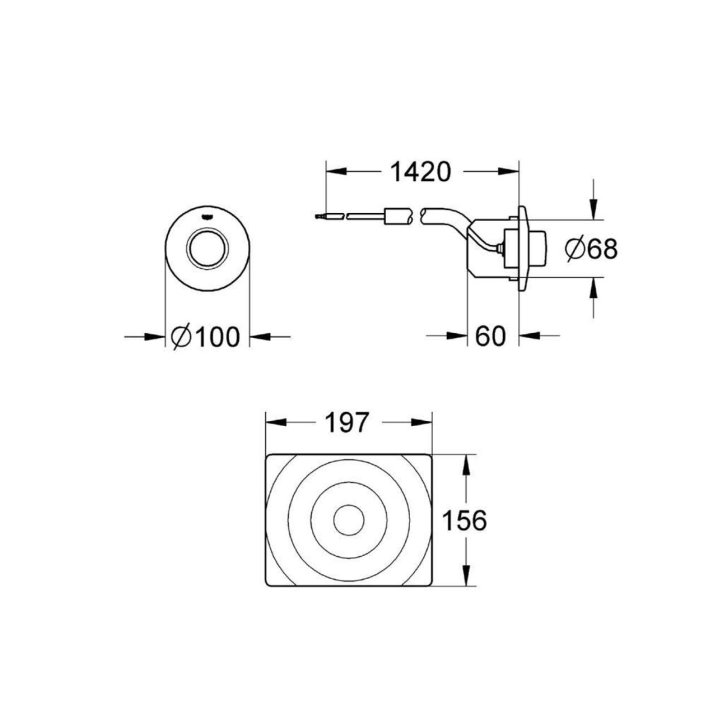Grohe - Pneumatické ovládanie 37059000