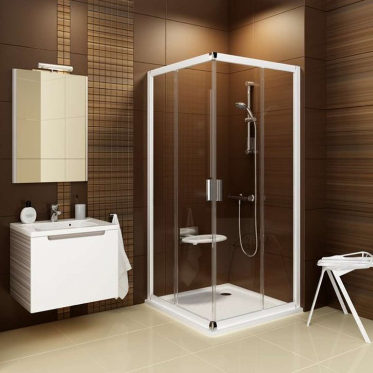 Ravak Galaxy Pro Flat - Sprchová vanička Perseus Pro-90 Flat, 90x90 cm, biela XA037711010