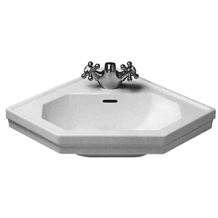 Duravit 1930 - Umývadielko s prepadom, 60x45 cm, biela 0793420000