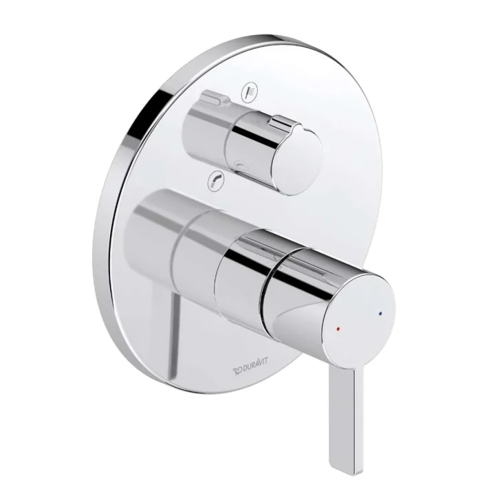 Duravit D-Neo - Batéria pod omietku, na 2 spotrebiče, chróm DE5210018010