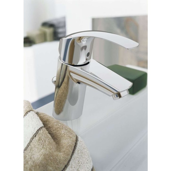 Grohe Eurosmart - Páková umývadlová batéria S, s výpustom, chróm 33265002