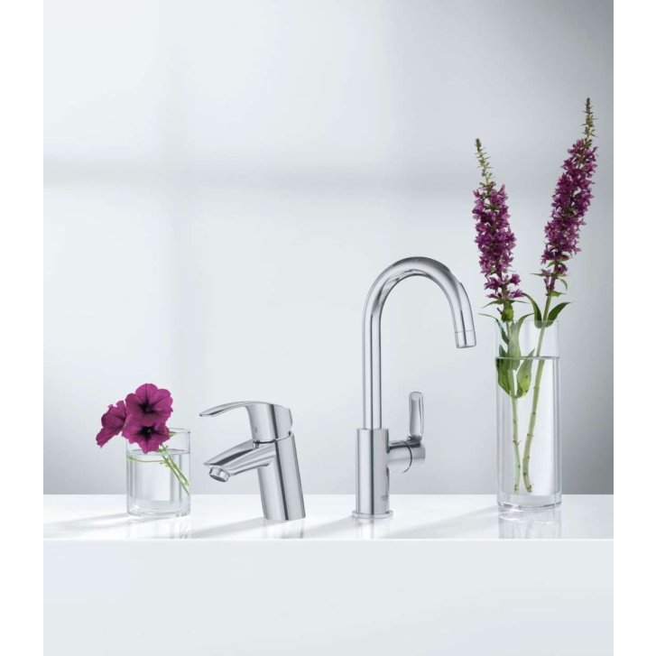 Grohe Eurosmart - Páková umývadlová batéria S, s výpustom, chróm 33265002