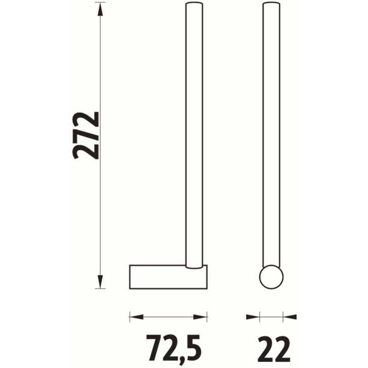 Nimco Bormo - Rezervný držiak toaletného papiera, chróm BR 11055S-26