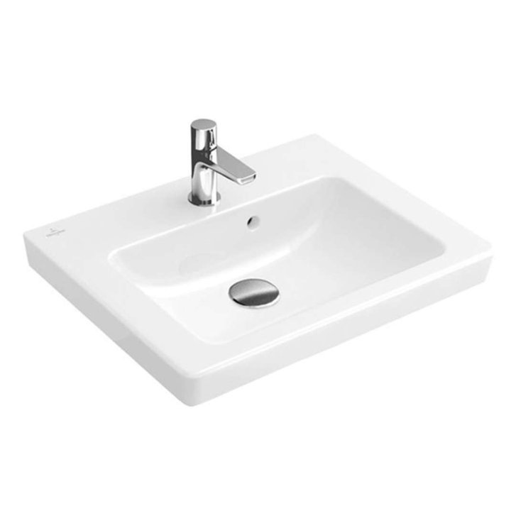 Villeroy & Boch Subway 2.0 - Umývadielko s prepadom, 45x37 cm, alpská biela 73154501