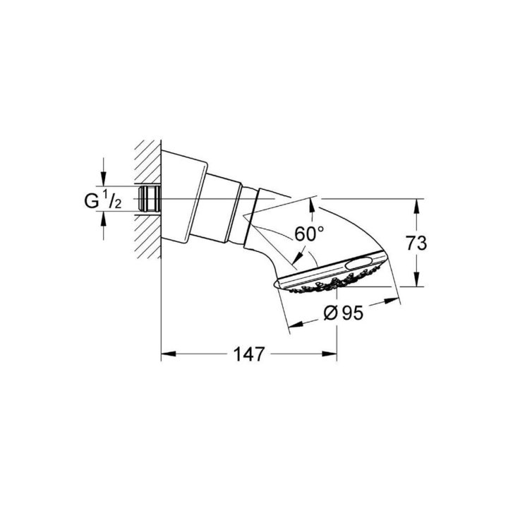 Grohe Relexa - Hlavová sprcha Five, 5 prúdov, chróm 27062000