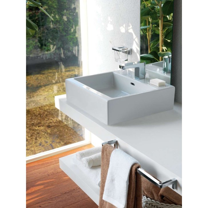 Laufen Living - Umývadlo na dosku, 60x46 cm, s 3 otvormi na batériu, biela H8174340001081