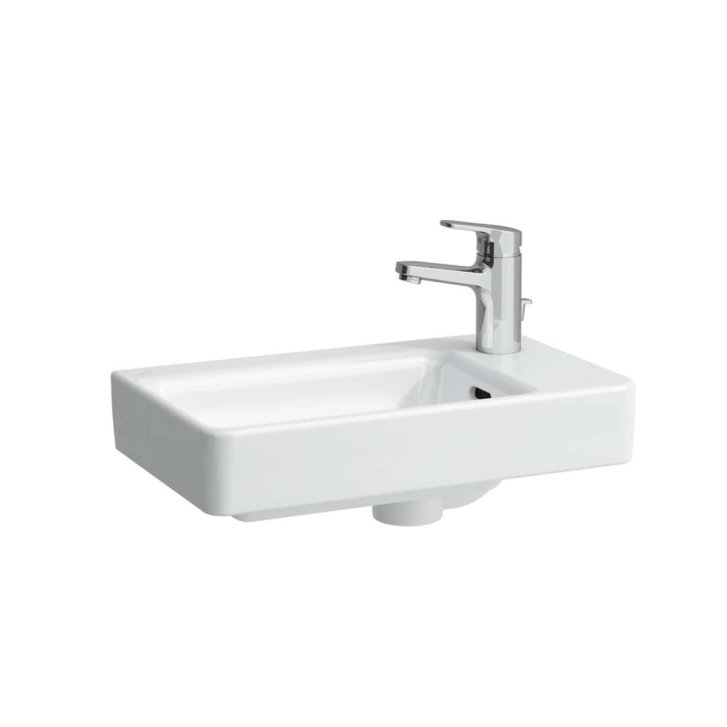 Laufen Pro S - Umývadielko, 48x28 cm, 1 otvor na batériu vpravo, biela H8159540001041