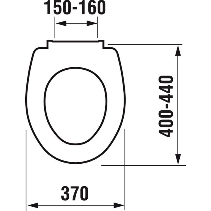 Jika Zeta - WC doska, termoplast, biela H8932710000001