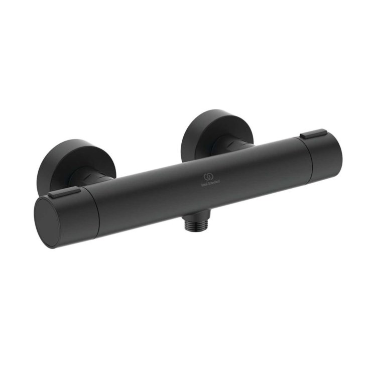 Ideal Standard ALU+ - Termostatická sprchová batéria, hodvábna čierna BD582XG