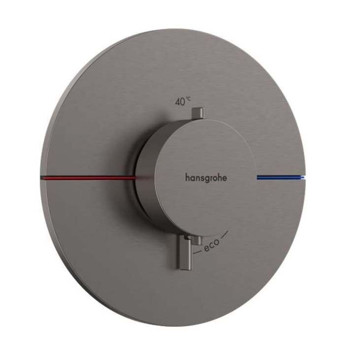 Hansgrohe ShowerSelect Comfort - Termostatická batéria pod omietku, kefovaný čierny chróm 15559340