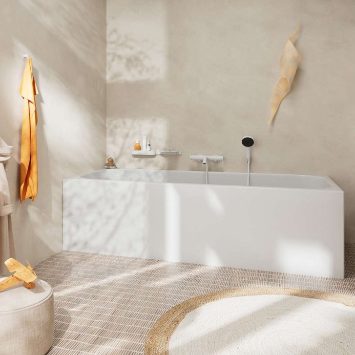 Hansgrohe Tecturis S - Vaňová batéria, matná biela 73422700