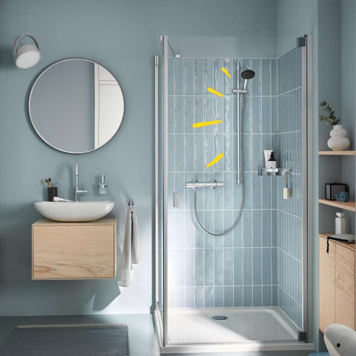 Grohe Vitalio Start - Set sprchovej hlavice, tyče a hadice, 2 prúdy, chróm 26955001