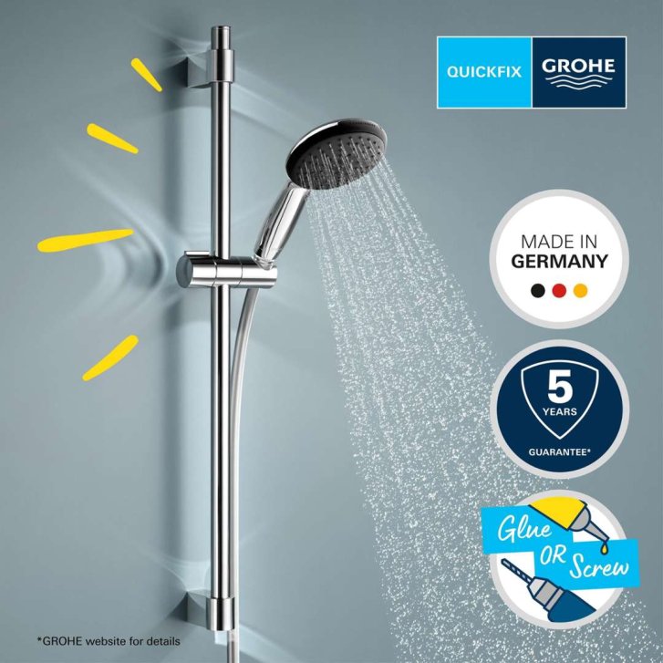 Grohe Vitalio Start - Set sprchovej hlavice, tyče a hadice, chróm 27942001