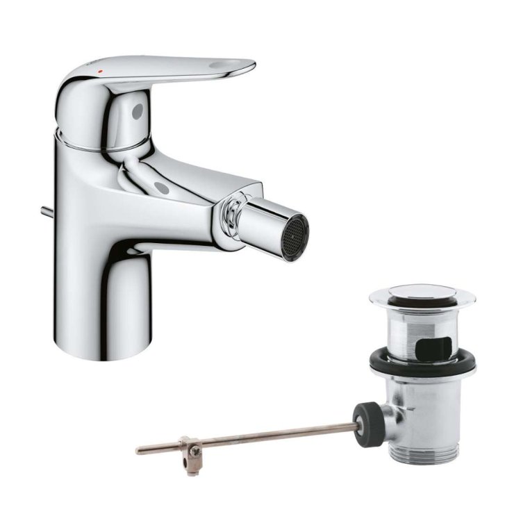 Grohe Swift - Bidetová batéria s výpusťou, chróm 24332001