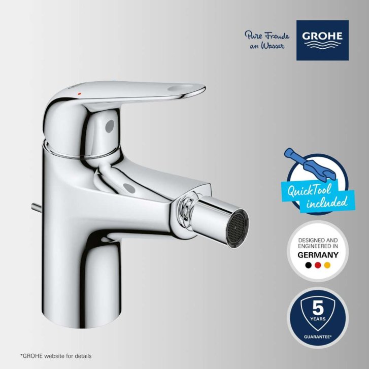 Grohe Swift - Bidetová batéria s výpusťou, chróm 24332001