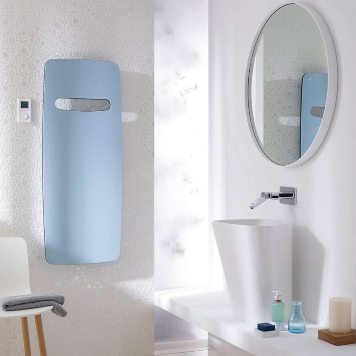 Zehnder Vitalo Spa - Kúpeľňový radiátor 120x59 cm, rovný, stredové pripojenie 5 cm, biely lak VIT-120-060