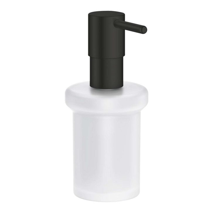 Grohe QuickFix Start - Dávkovač mydla, sklo/matná čierna 411882430