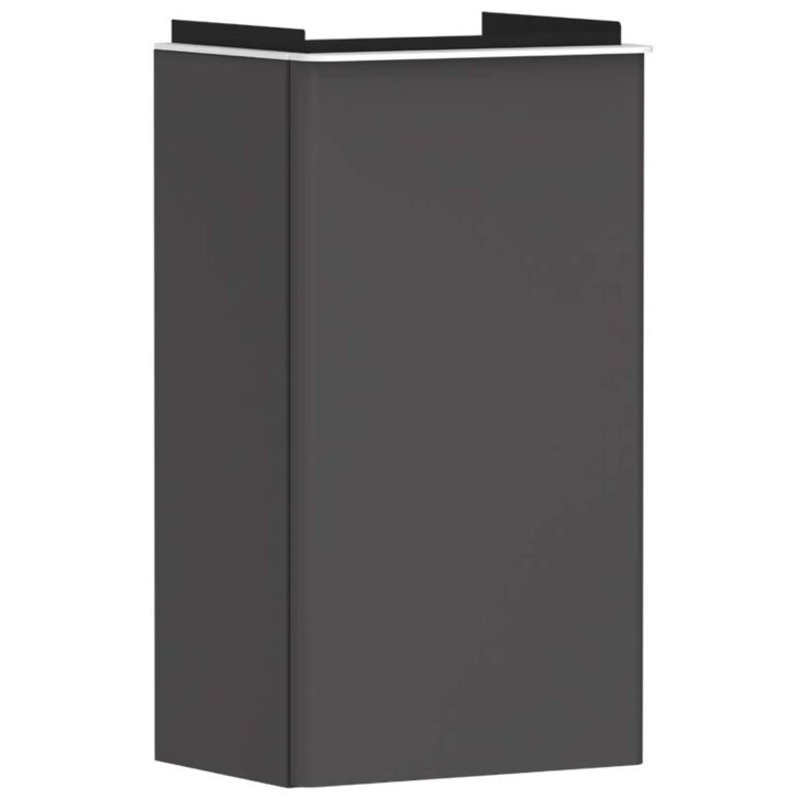 Hansgrohe Xelu Q - Umývadlová skrinka, 63x34x27 cm, 1 dvierka, pánty vľavo, matná sivá/matná biela 54012700