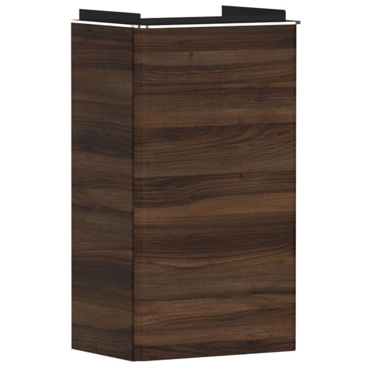Hansgrohe Xelu Q - Umývadlová skrinka, 63x34x27 cm, 1 dvierka, pánty vľavo, tmavý orech/matná biela 54014000
