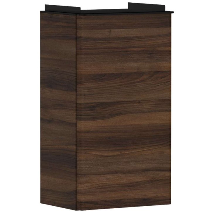 Hansgrohe Xelu Q - Umývadlová skrinka, 63x34x27 cm, 1 dvierka, pánty vľavo, tmavý orech/matná čierna 54014670