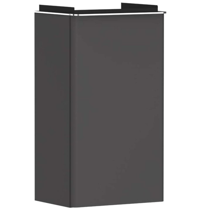 Hansgrohe Xelu Q - Umývadlová skrinka, 63x34x27 cm, 1 dvierka, pánty vpravo, matná sivá/chróm 54016000