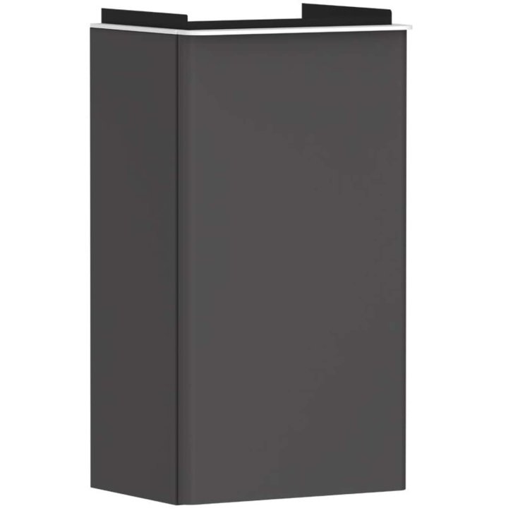 Hansgrohe Xelu Q - Umývadlová skrinka, 63x34x27 cm, 1 dvierka, pánty vpravo, matná sivá/matná biela 54016700
