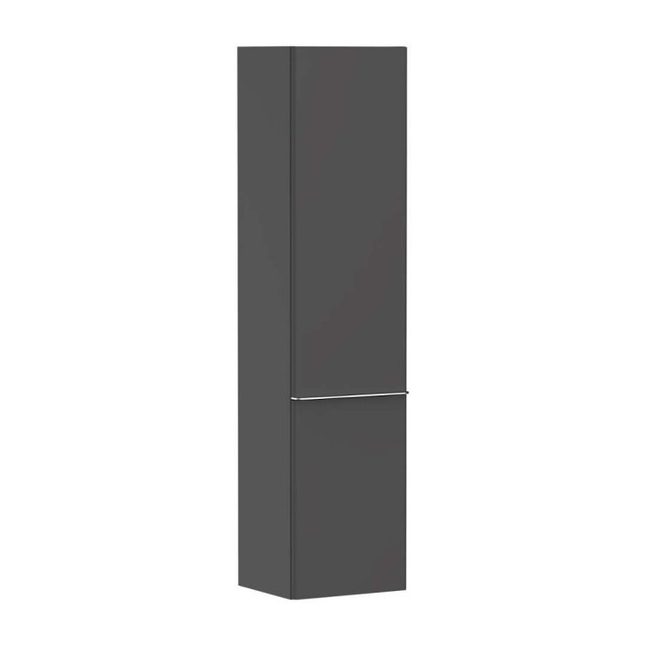 Hansgrohe Xelu Q - Vysoká skrinka 40x165x35 cm, 2 dvierka, pánty vľavo, matná sivá/chróm 54136000
