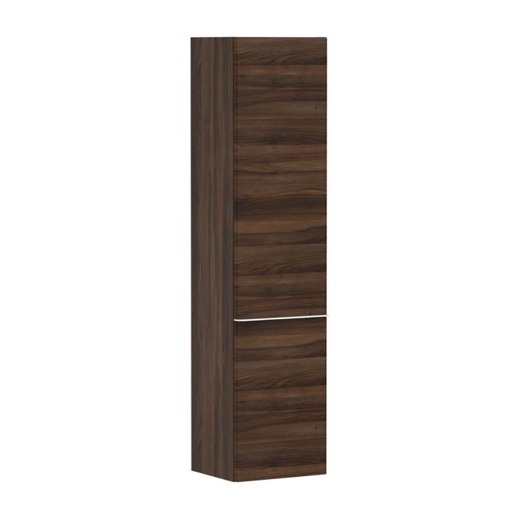 Hansgrohe Xelu Q - Vysoká skrinka 40x165x35 cm, 2 dvierka, pánty vľavo, tmavý orech/matná biela 54138700