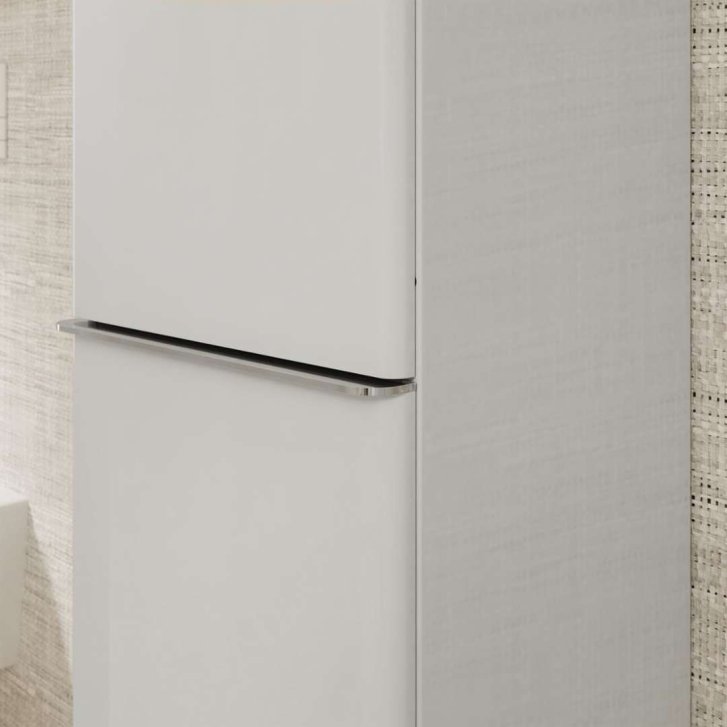 Hansgrohe Xelu Q - Vysoká skrinka 40x165x35 cm, 2 dvierka, pánty vpravo, lesklá biela/chróm 54139000