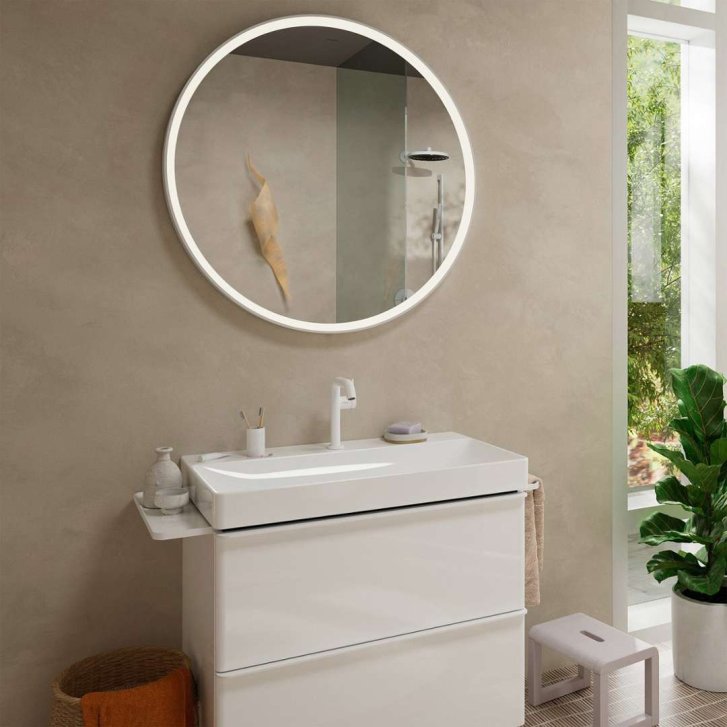 Hansgrohe Xelu Q - Polička k umývadlovým skrinkám, matná biela 54144700