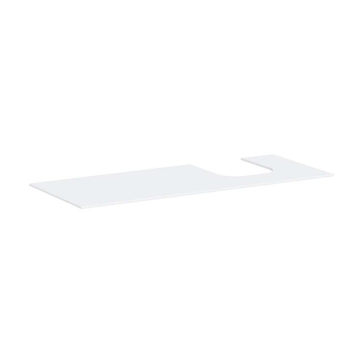 Hansgrohe Xevolos E - Doska pod umývadlo, 137x55 cm, výrez vpravo, matná biela 54206700