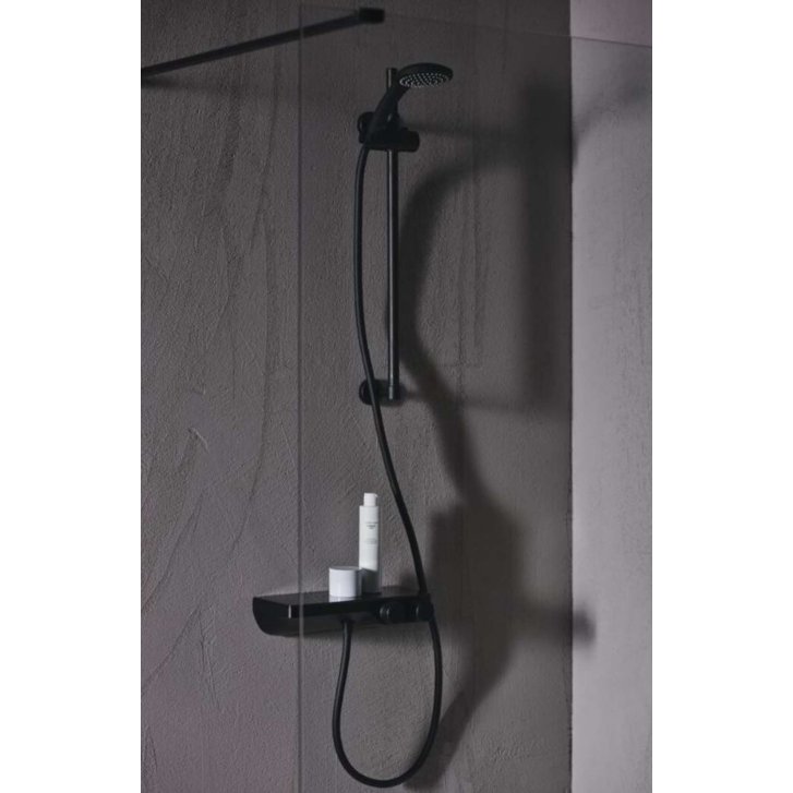 Ideal Standard CeraTherm - Termostatická sprchová batéria, hodvábna čierna A7329XG