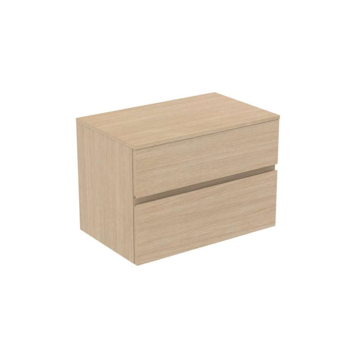 Ideal Standard Finesse - Umývadlová skrinka, 80x51x56 cm, 2 zásuvky, biely dub E3434US
