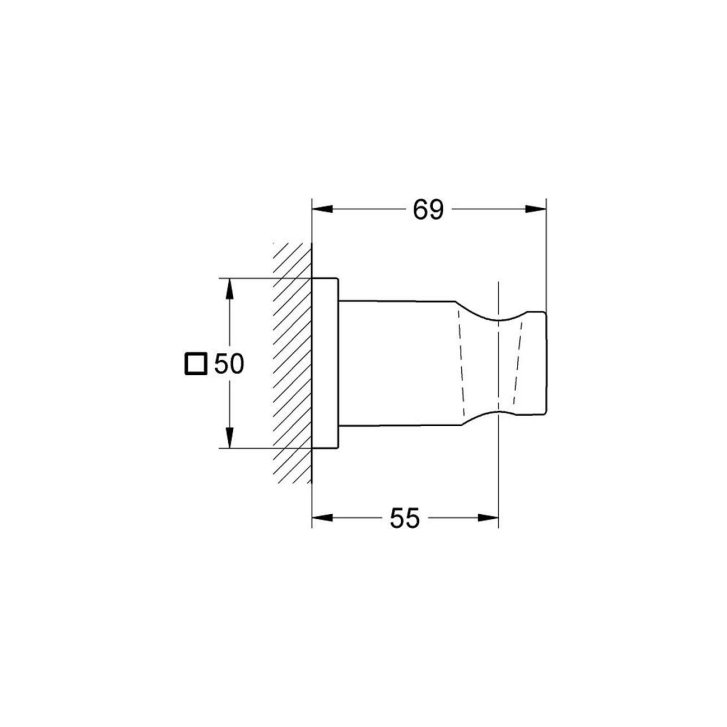 Grohe Rainshower - Držiak sprchy, Cool Sunrise 27075GL0