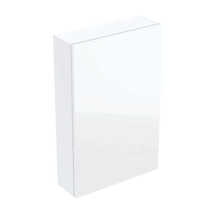 Geberit - Skrinka 70x45x15 cm, 1 dvierka, pánty L/P, biela/sklo biele 502.318.01.2