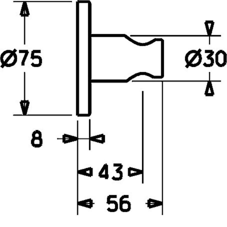Hansa - Držiak sprchy, chróm 44440173