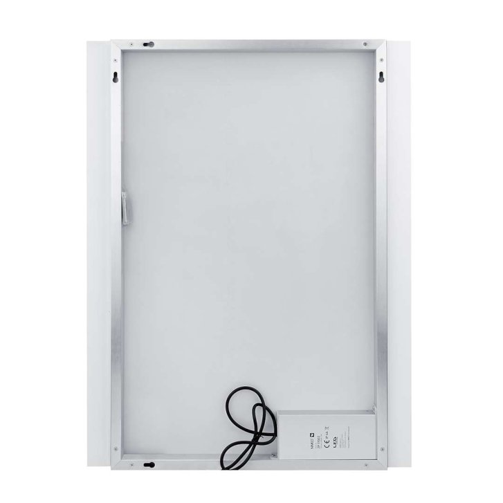 Nimco - Zrkadlo s LED osvetlením, 50x70 cm, dotykový senzor, hliník ZP 11001VX