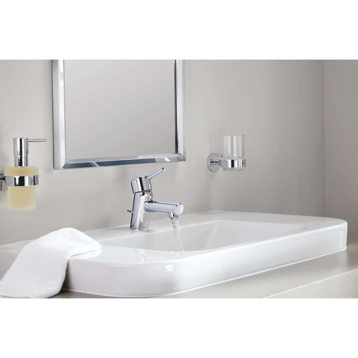 Grohe Essentials - Dávkovač tekutého mydla s držiakom, chróm 40448001