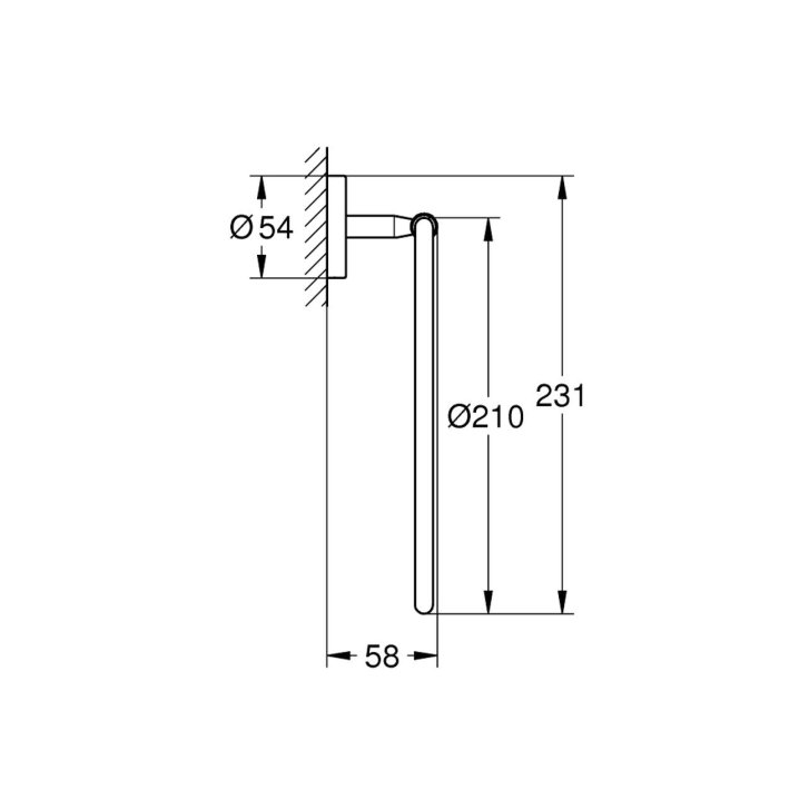 Grohe BauCosmopolitan - Držiak uterákov, chrom 40460001