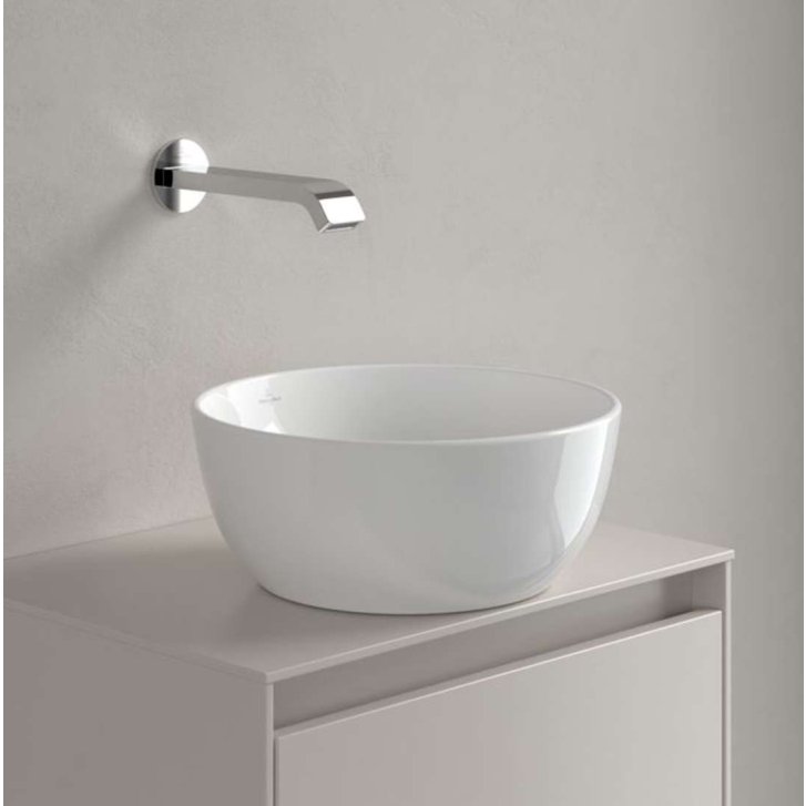Villeroy & Boch Artis - Umývadielko na dosku, priemer 33 cm, bez prepadu, alpská biela 43893201