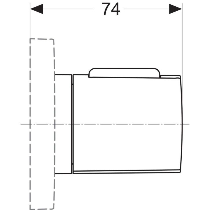 Ideal Standard Archimodule - Predĺženie na ovládanie prietoku (15 mm), neutrálna A963738NU