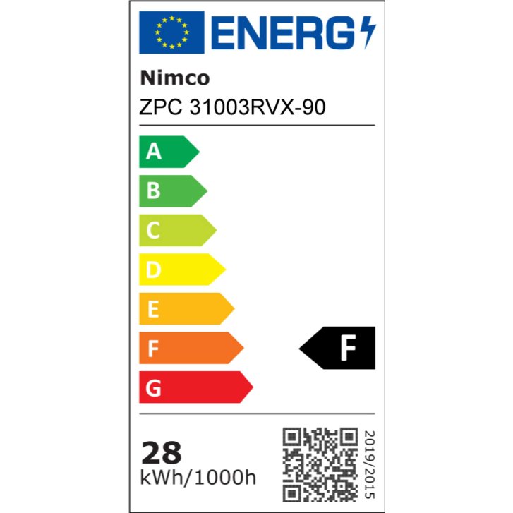 Nimco - Zrkadlo s LED s osvetlením, priemer 90 cm, dotykový senzor, čierna ZPC 31003RVX-90