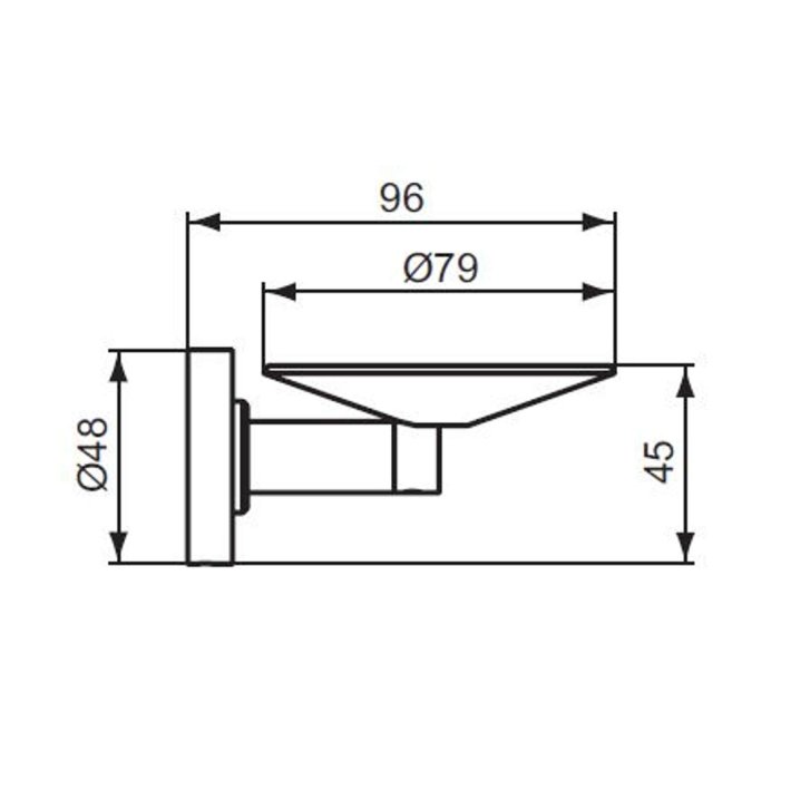 Ideal Standard IOM - Mydlovnička s držiakom, chróm A9129AA
