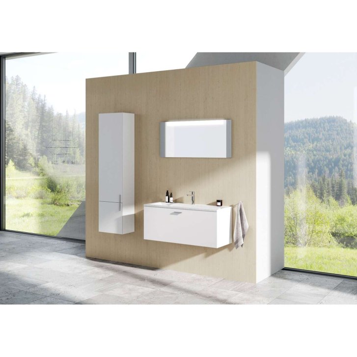 Ravak Clear II - Vysoká skrinka 40x25x155 cm, 2 dvierka, ľavá, lesklá biela X000001649