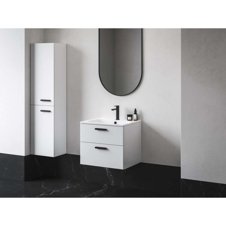Ravak Chrome II - Vysoká skrinka 39x150x29 cm, 2 dvierka, ľavá, lesklá biela X000001748