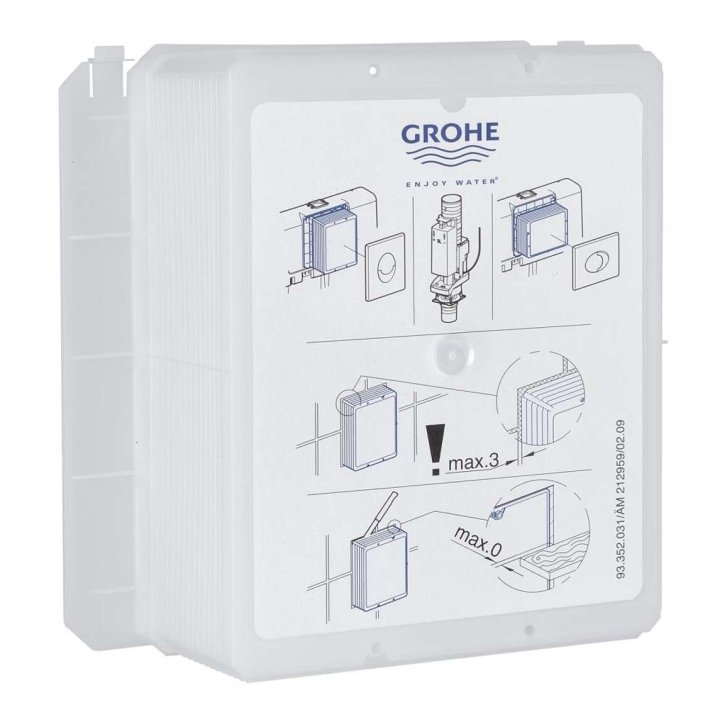 Grohe Rapid SLX - Set predstenovej inštalácie, klozetu, dosky SoftClose a tlačidla Skate Cosmopolitan, alpská biela SANI11BB3113