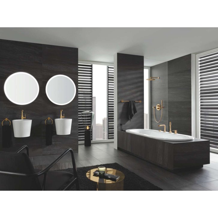 Grohe Rainshower Cosmopolitan - Hlavová sprcha Cosmopolitan 310 s ramenom 38 cm, 1 prúd, kefovaný Cool Sunrise 26066GN0