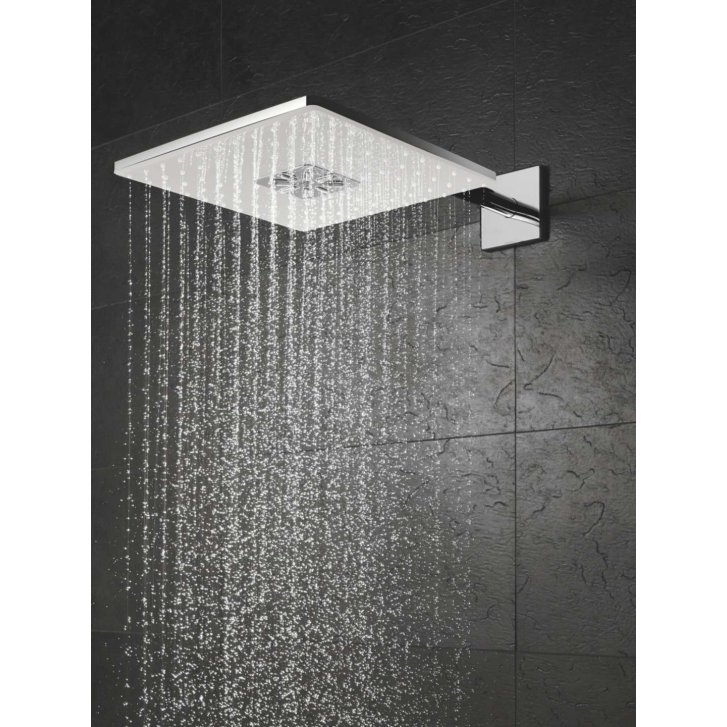 Grohe Rainshower SmartActive Cube - Hlavová sprcha 310, sprchové rameno 43 cm, 2 prúdy, mesačná biela 26479LS0