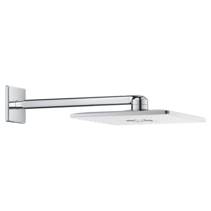 Grohe Rainshower SmartActive Cube - Hlavová sprcha 310, sprchové rameno 43 cm, 2 prúdy, mesačná biela 26479LS0