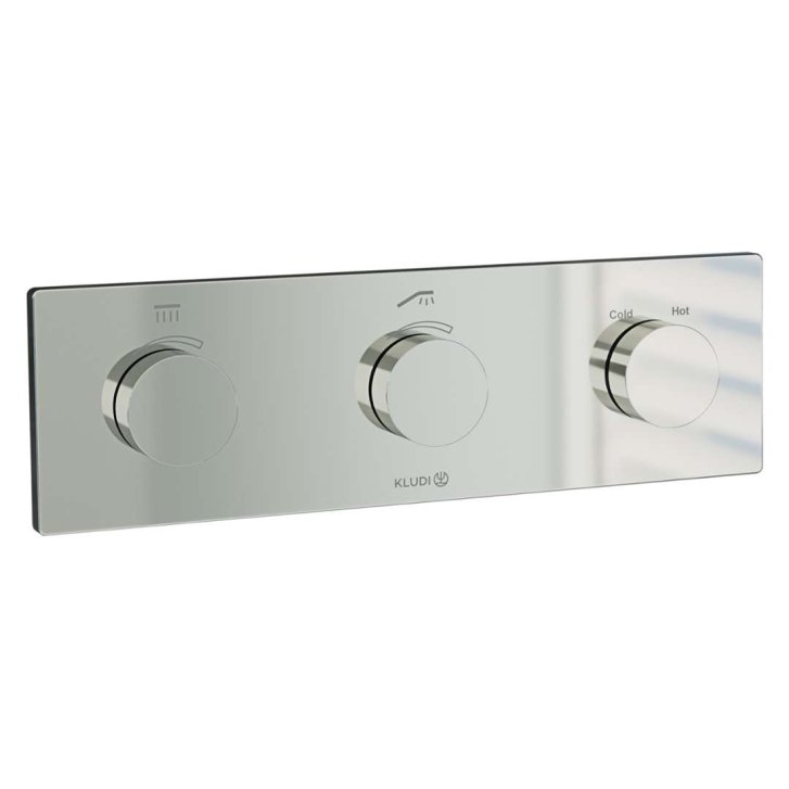 Kludi Tronic - Termostatická batéria pod omietku, na 2 spotrebiče, chróm 3830005-00